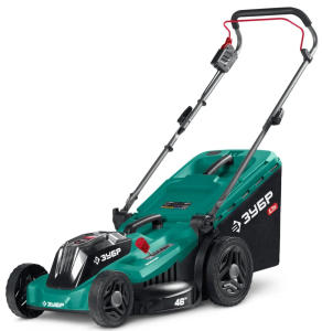 газонокосилки Зубр ГКЛ-4046 для газона, электро‑ и аккумуляторные варианты, купить в Челябинске, широкий выбор, низкие цены, гарантия качества, запчасти в наличии.