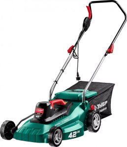 газонокосилки Зубр ГСЦ-42-2000 для газона, электро‑ и аккумуляторные варианты, купить в Челябинске, широкий выбор, низкие цены, гарантия качества, запчасти в наличии.