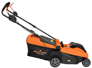 газонокосилка Carver CLM-01BL40-370H, аккумуляторная газонокосилка, газонокосилка на аккумуляторе, садовая техника Carver, магазин Трудовик, Челябинск, купить газонокосилку, газонокосилка для участка