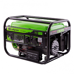 Генератор бензиновый БС-3500Э электростартер Сибртех