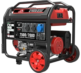 Генератор бензиновый SUNREKA G7500EAX (7,5кВт, 1-Ф, электростартер),							