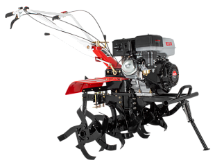 Мотоблоки Ресанта МБ-15000P-12(Премиум) в Челябинске: надёжные двигатели, чугунные редукторы, манёвренность. В наличии с навесным оборудованием (фрезы, плуги).