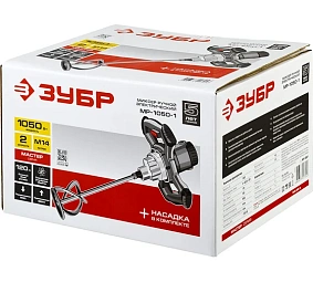 ЗУБР 1050 Вт, М14, строительный миксер, 2 скорости (МР-1050-1)