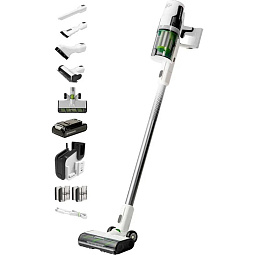 Пылесос вертикальный аккумуляторный GREENWORKS G24SVK4D (24В, АКБ 4 А*ч , ЗУ и подставкой)