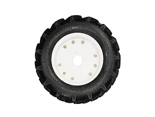 Колесо к мотоблоку в сборе без ступицы 5,00*12 Елочка (диск+покрышка+камера)