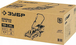 Газонокосилки Зубр ГСЦ-38-1700 (электрические и аккумуляторные): Челябинск. Широкий выбор, гарантия качества, выгодные цены. Доставка по городу — быстро и удобно!