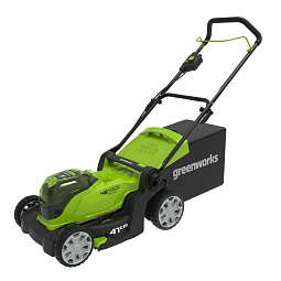 Газонокосилка аккумуляторная GREENWORKS G24X2LM41 (без аккум и ЗУ), 2х24В, 41см, без аккум и ЗУ							