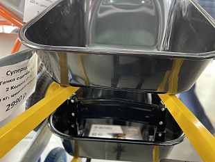 Усиленная строительная тачка Denzel 68999 с колесом 15 х 6,00-6 с объемом кузова 140 л