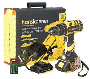 Шуруповерт ударный HANSKONNER HCD1865I						