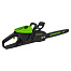 Пила цепная аккумуляторная GREENWORKS GD60CS25 (без АКБ и ЗУ), 60V, 2500Вт, 40см, бесщ.							