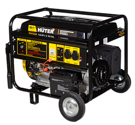 Портативный бензогенератор HUTER DY6500LX с колесами