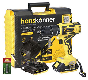 Шуруповерт ударный HANSKONNER HCD1855RI						