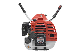 триммеры Парма БТК-043 с наплечным ремнём, Челябинск, удобство работы, цена. бензокосы Парма БТК-043: защитный кожух, инструменты в комплекте, Челябинск. триммеры Парма БТК-043 — полуавтоматическая подача лески, Челябинск, купить.