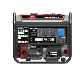 Генератор бензиновый SUNREKA G6500EAX (6,5кВт, 1-Ф, электростартер),							
